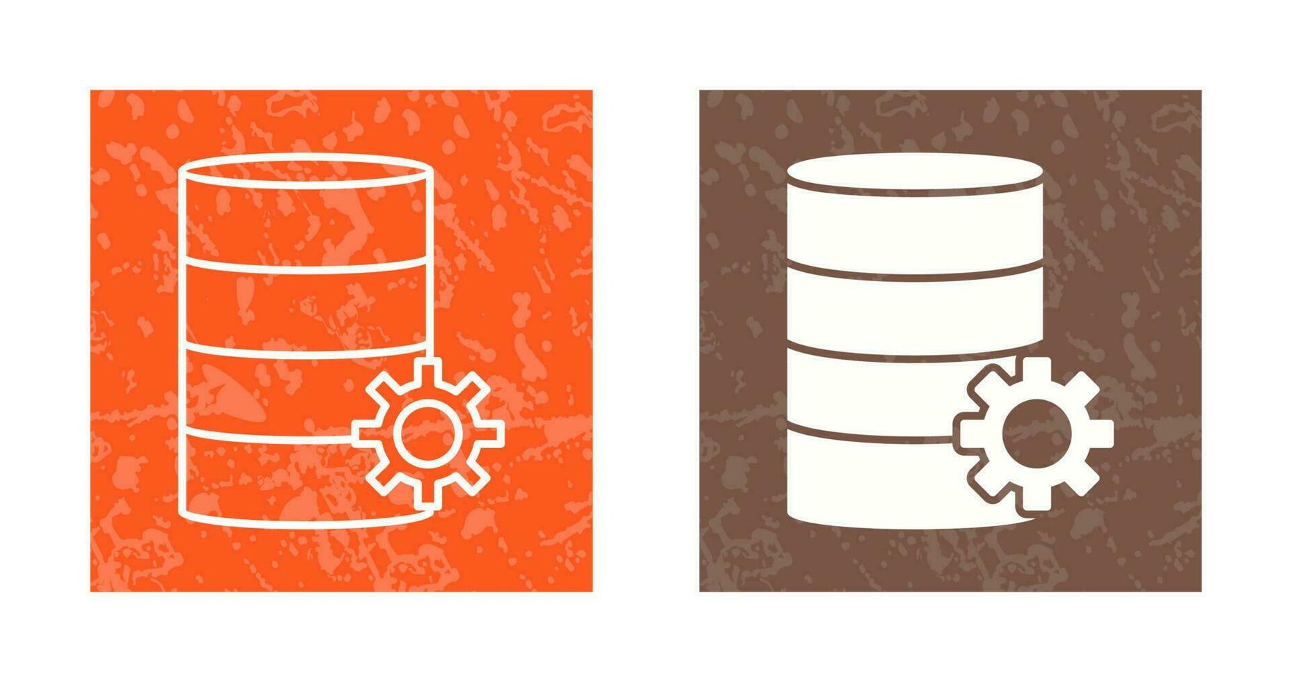 Unique Database Management Vector Icon