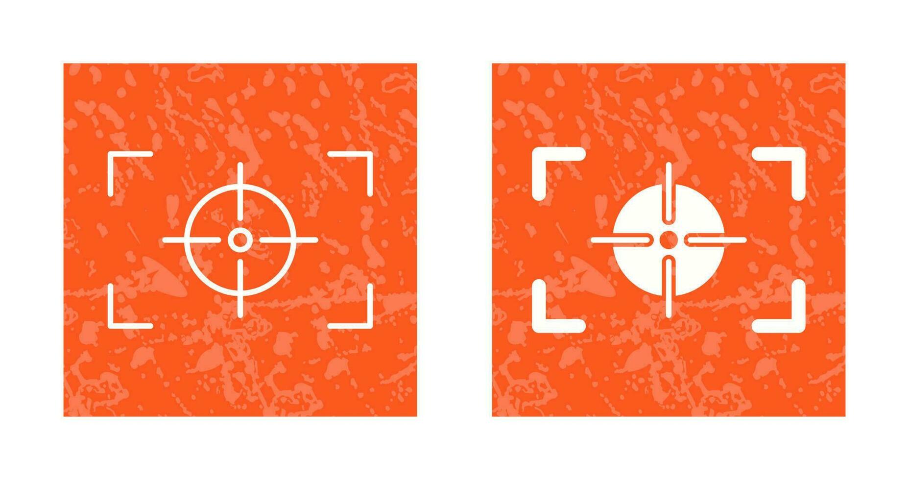 Unique Focus Horizontal Vector Icon