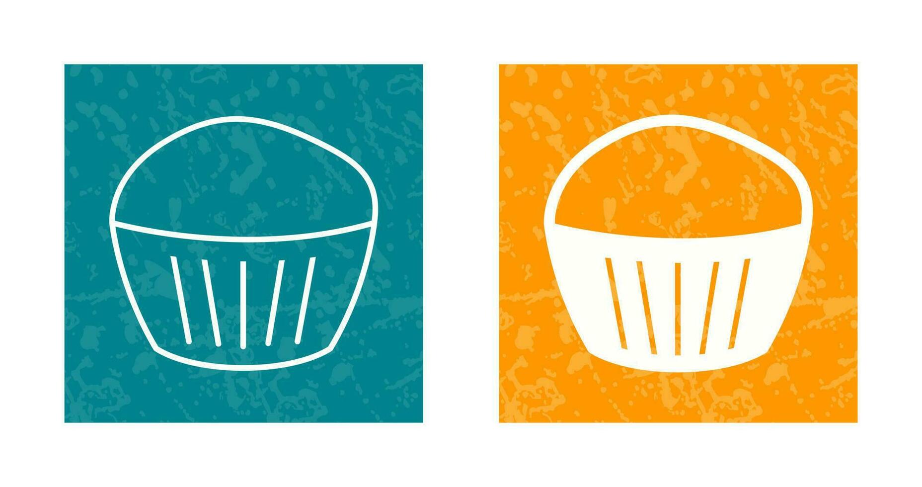 icono de vector de muffin de chocolate