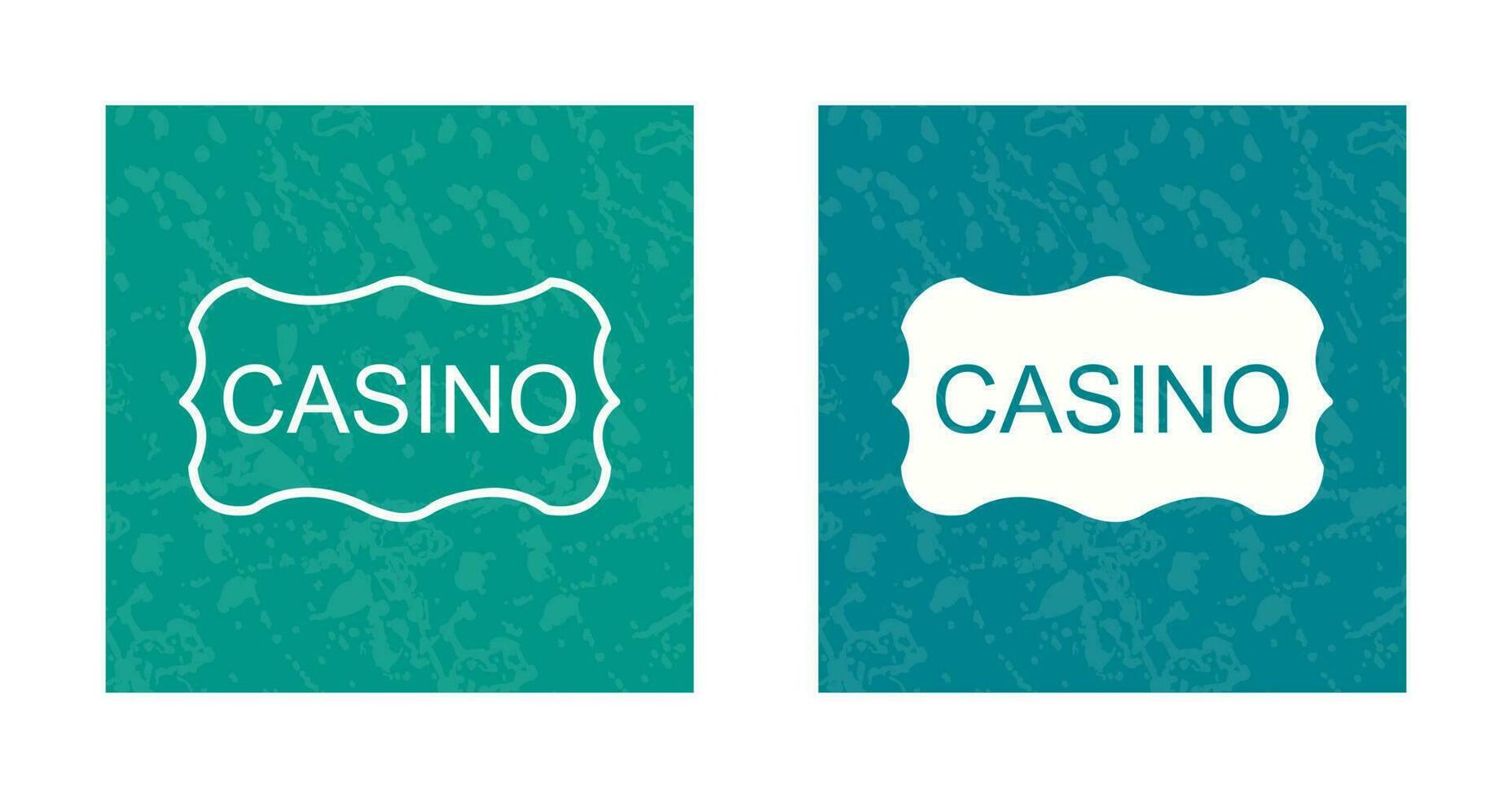 Casino Sign Vector Icon