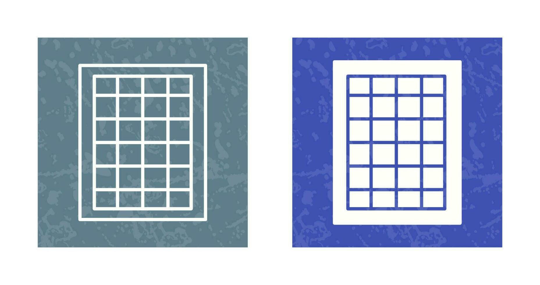 Table of Rates Vector Icon