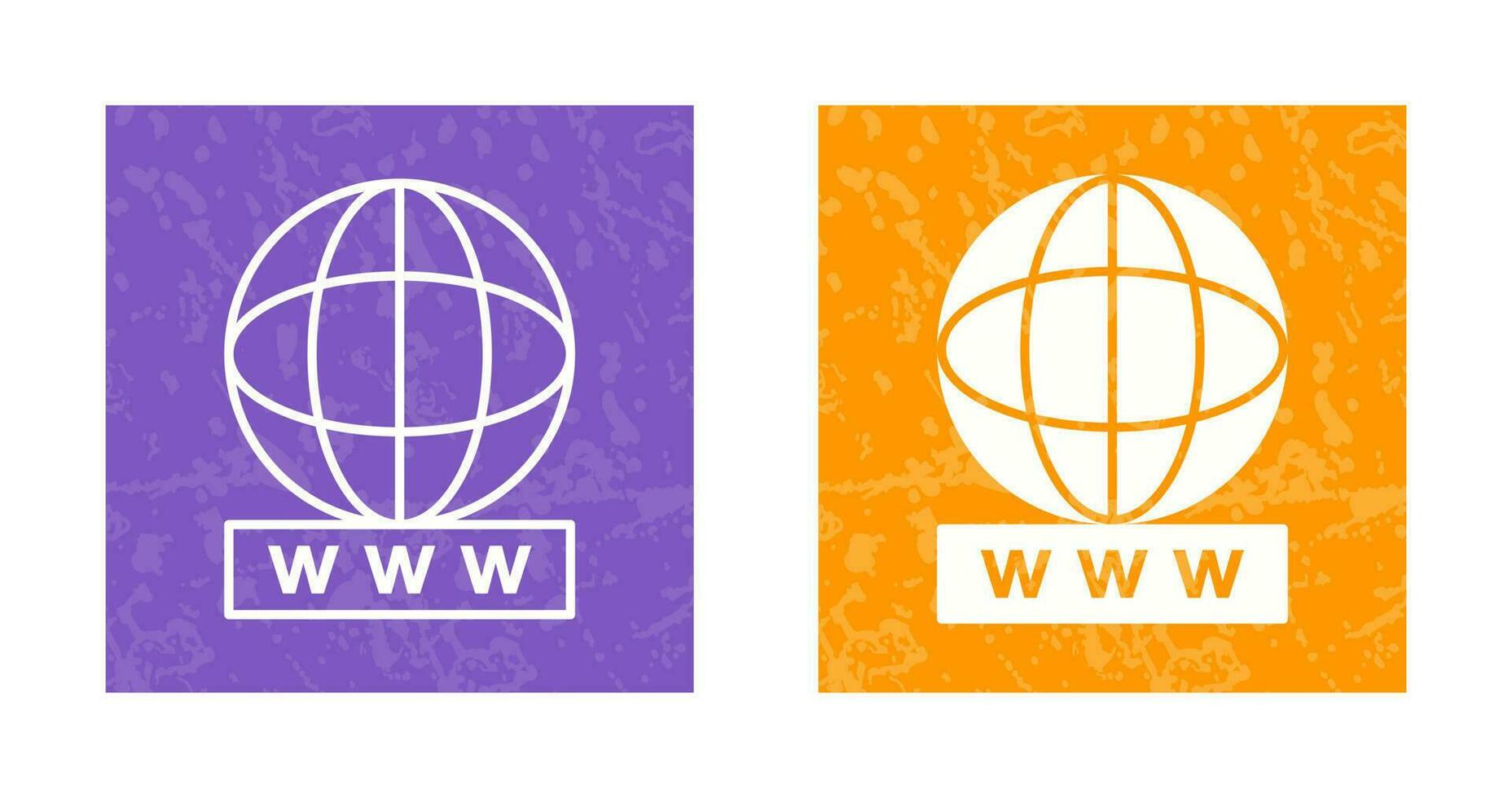 icono de vector de world wide web único