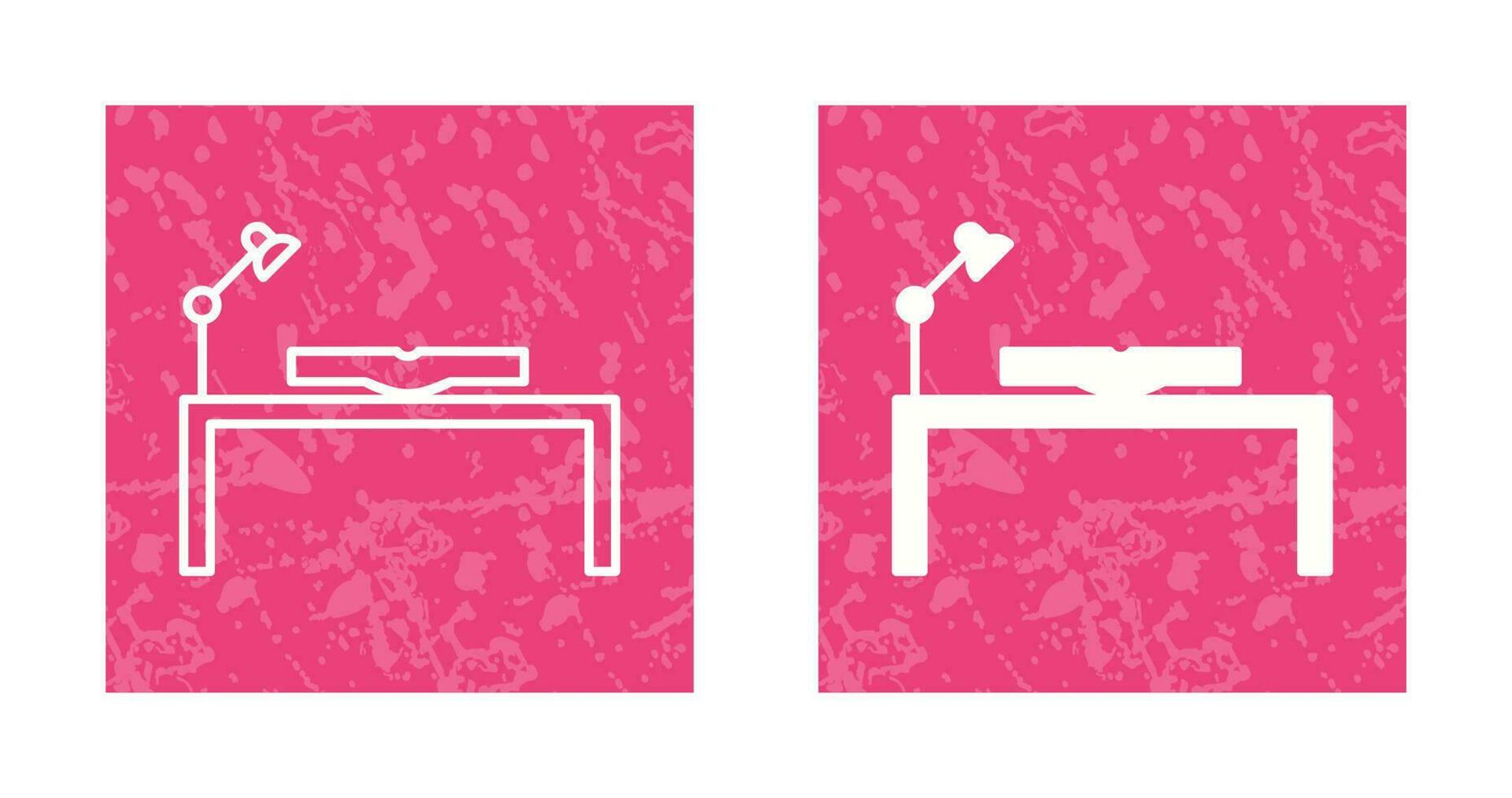 Unique Study Desk Vector Icon