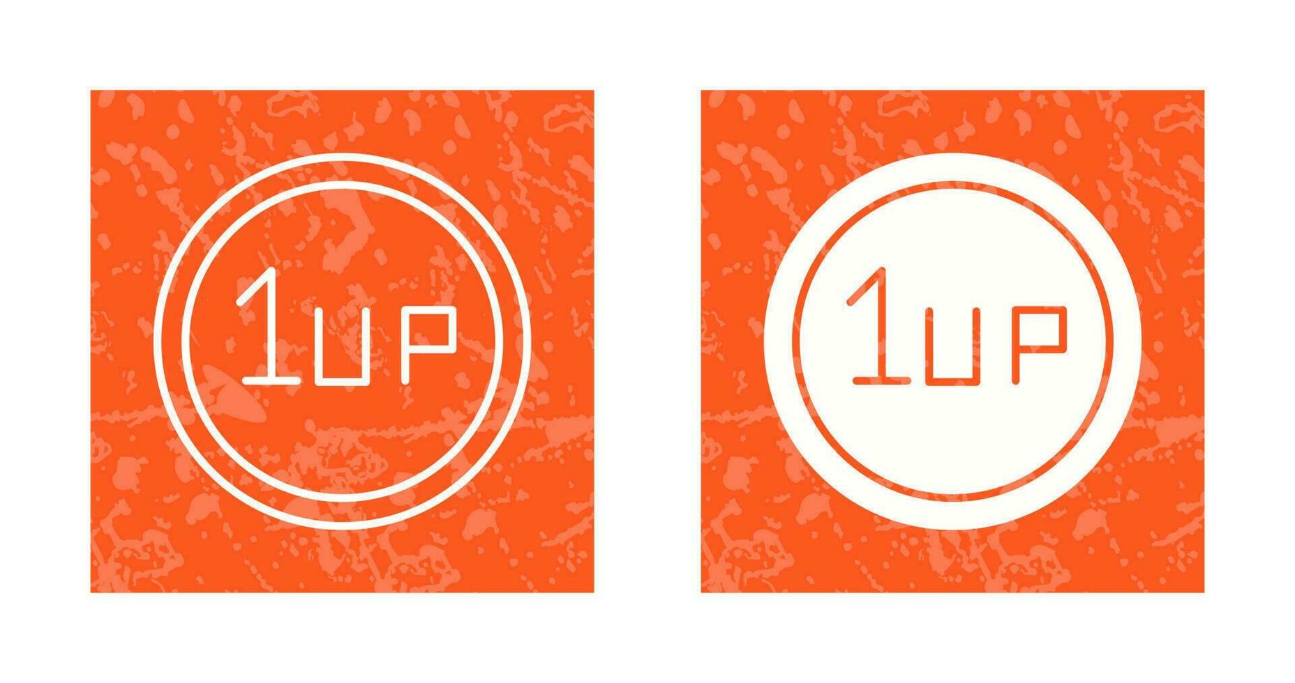 Unique 1UP Vector Icon