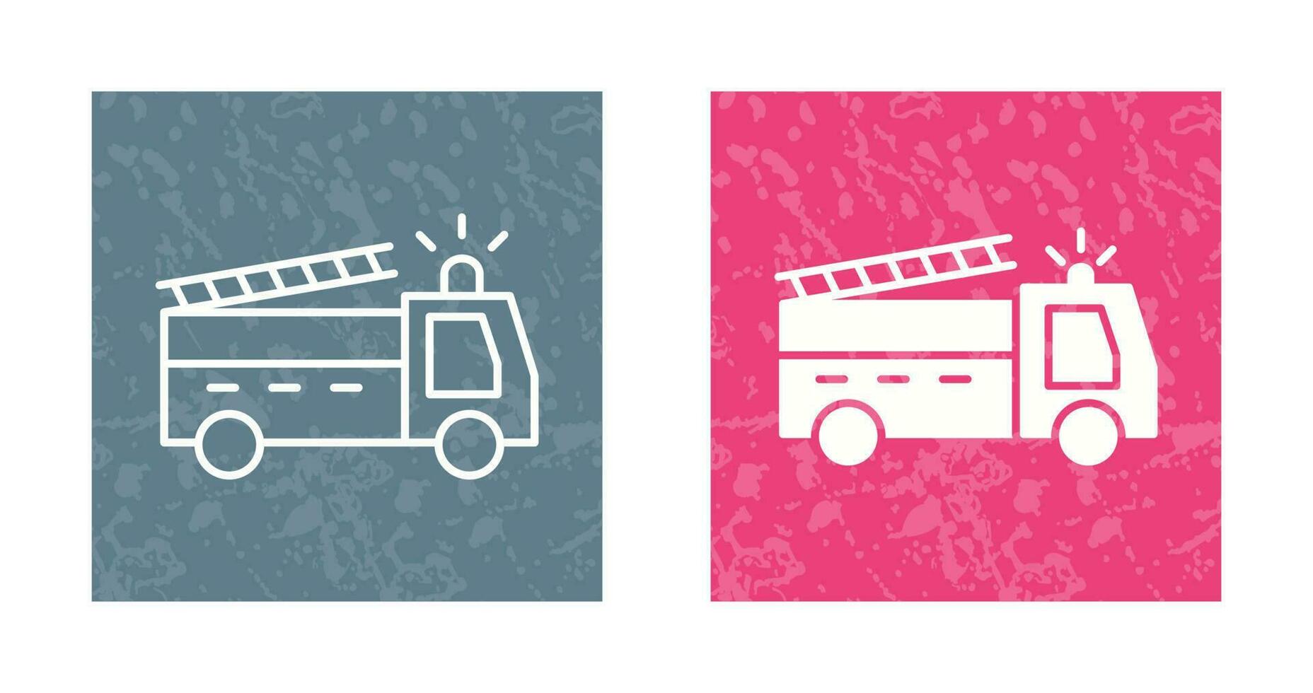 Unique Fire Truck Vector Icon