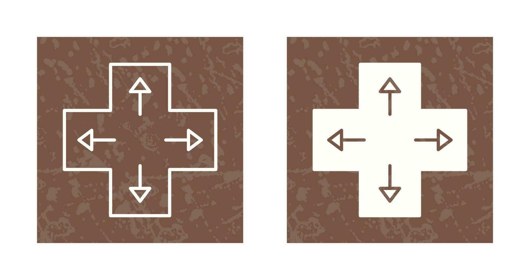 icono de vector de teclas de dirección únicas