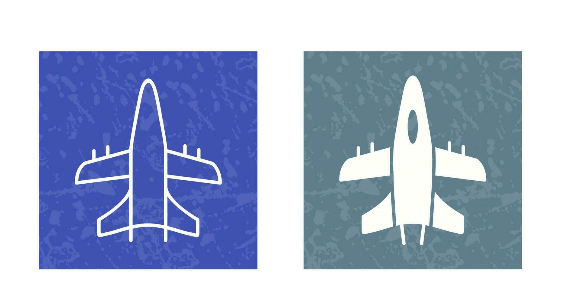 icono de vector de avión militar