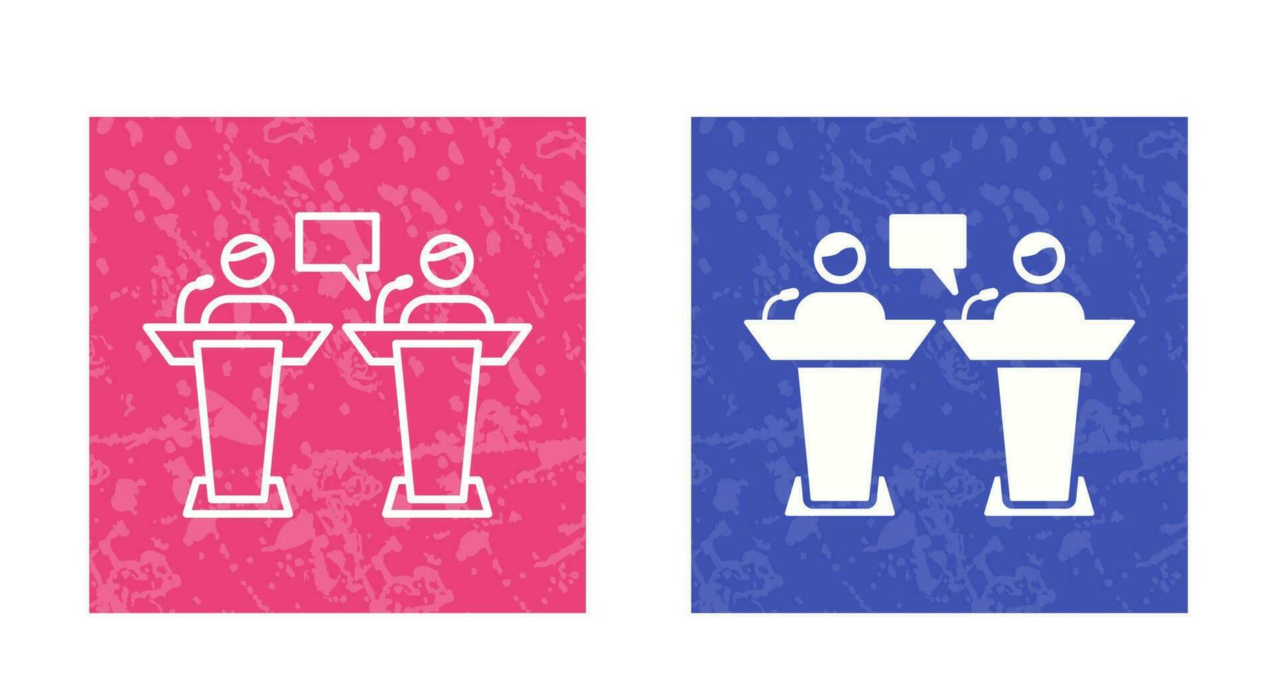 icono de vector de debate