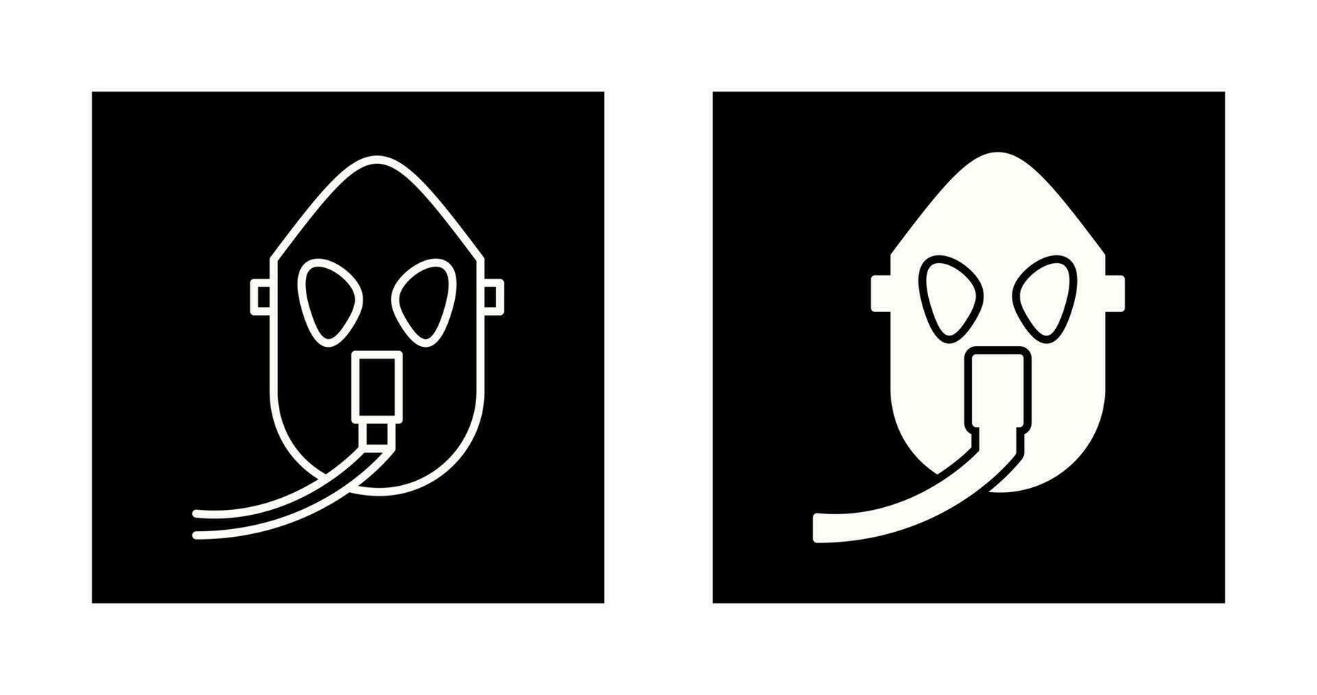 Unique Oxygen Mask Vector Icon