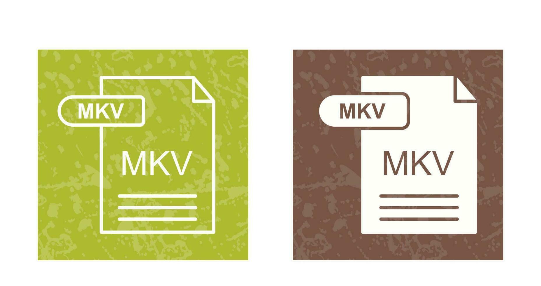 icono de vector mkv