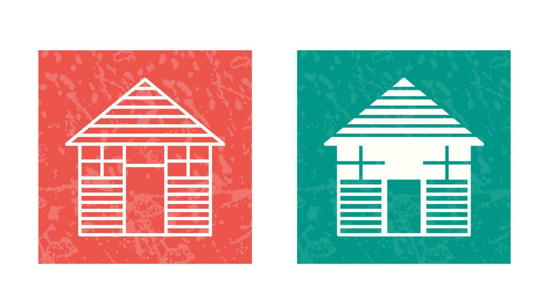 Wood Cabin Vector Icon