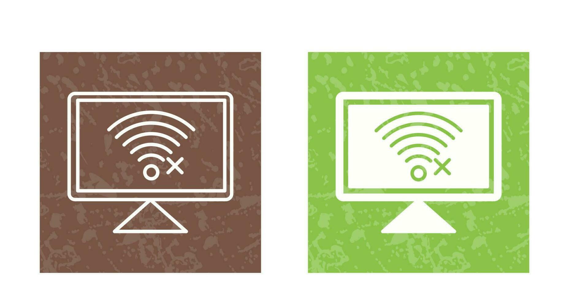 Disconnected Network Vector Icon