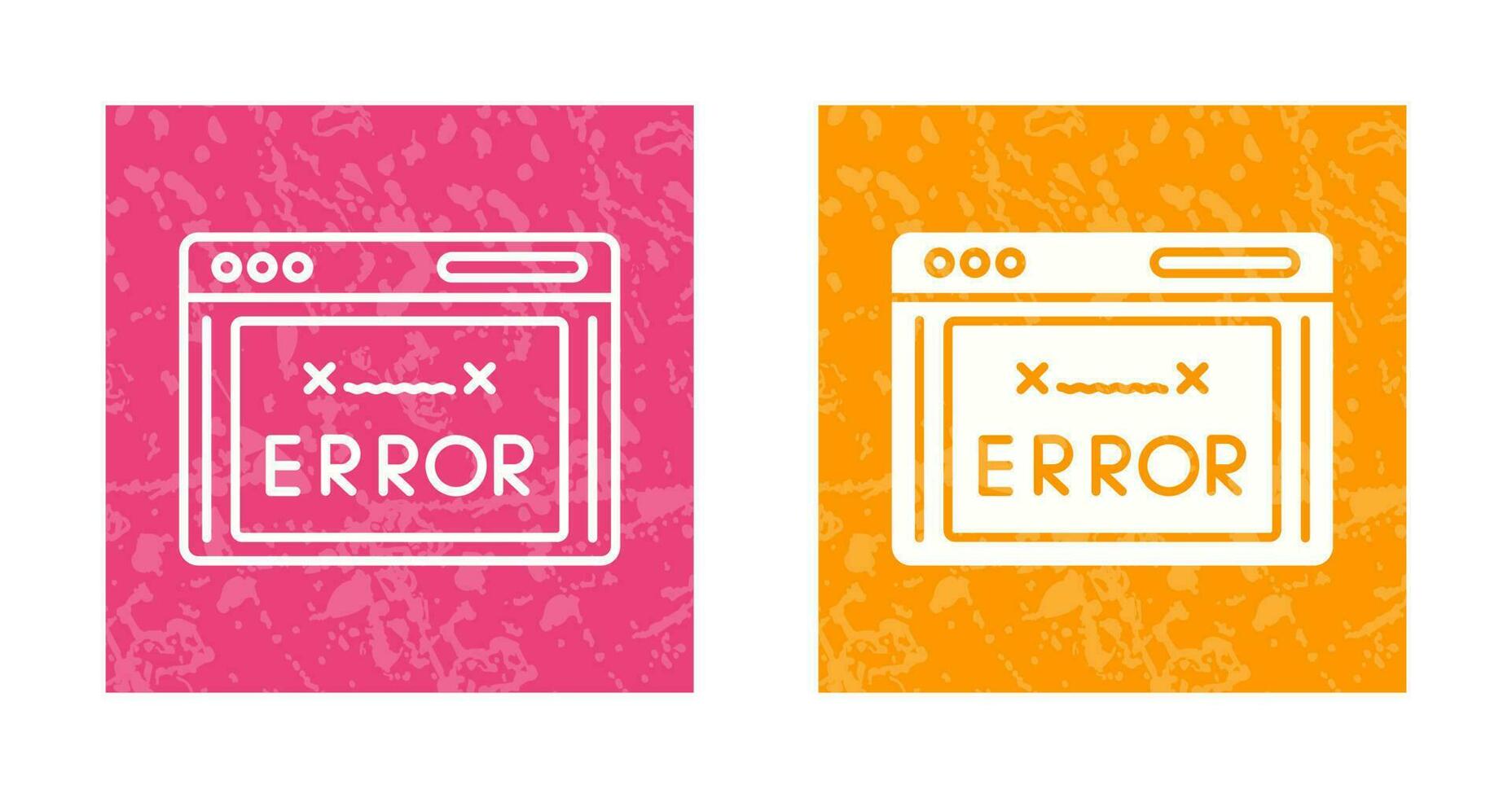 icono de vector de código de error