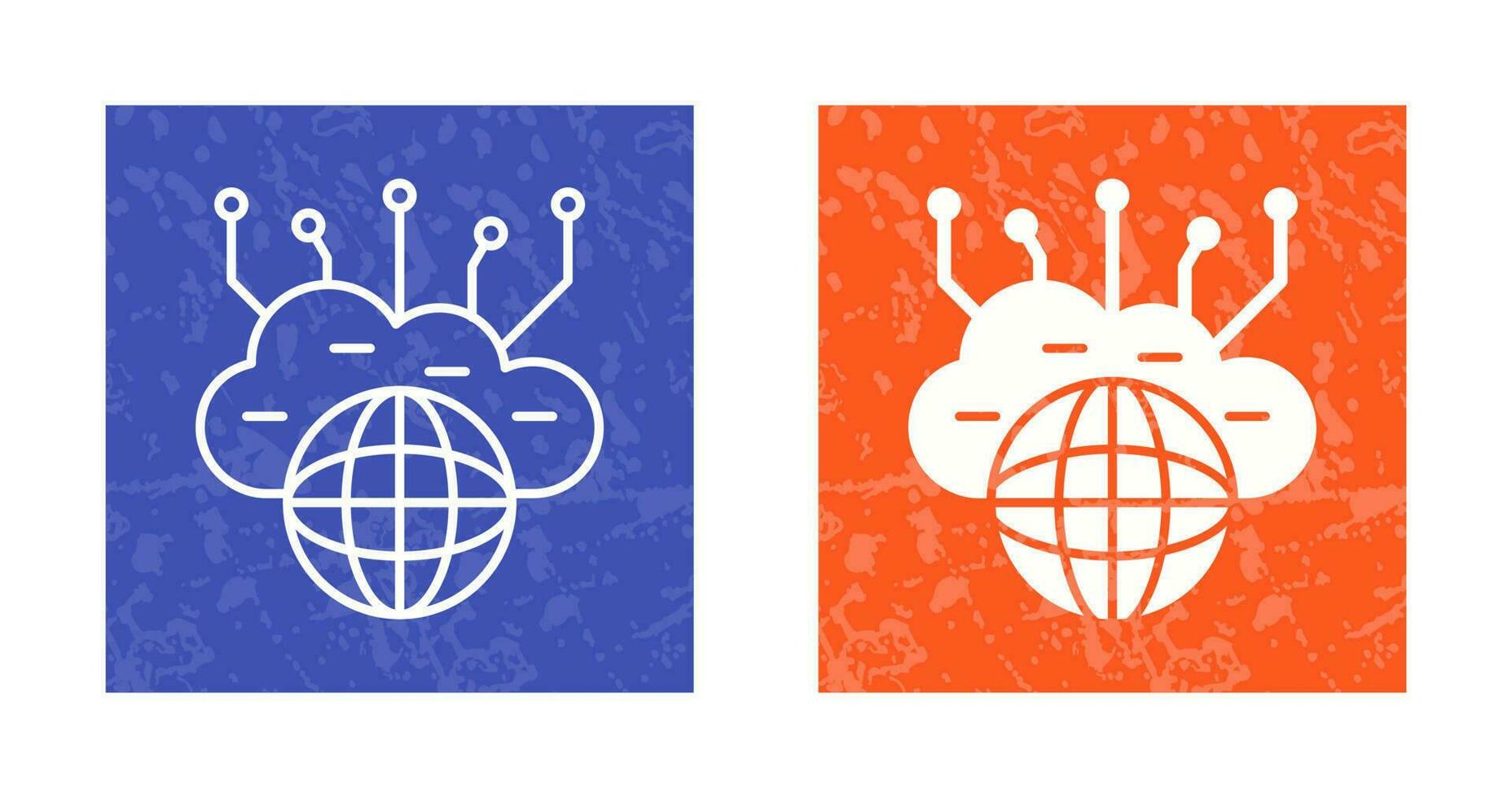 Computing Cloud Vector Icon