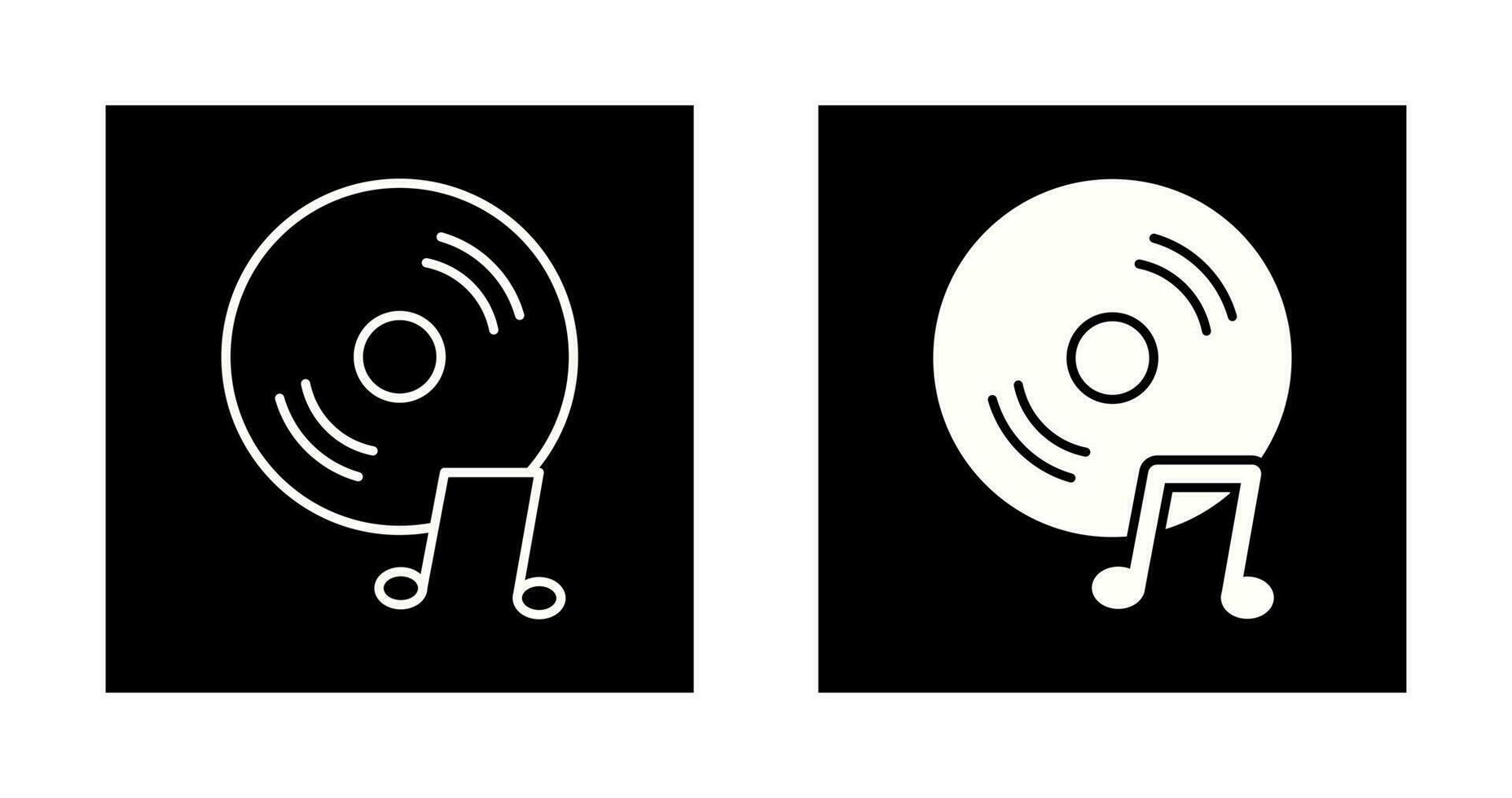 Unique Music CD Vector Icon