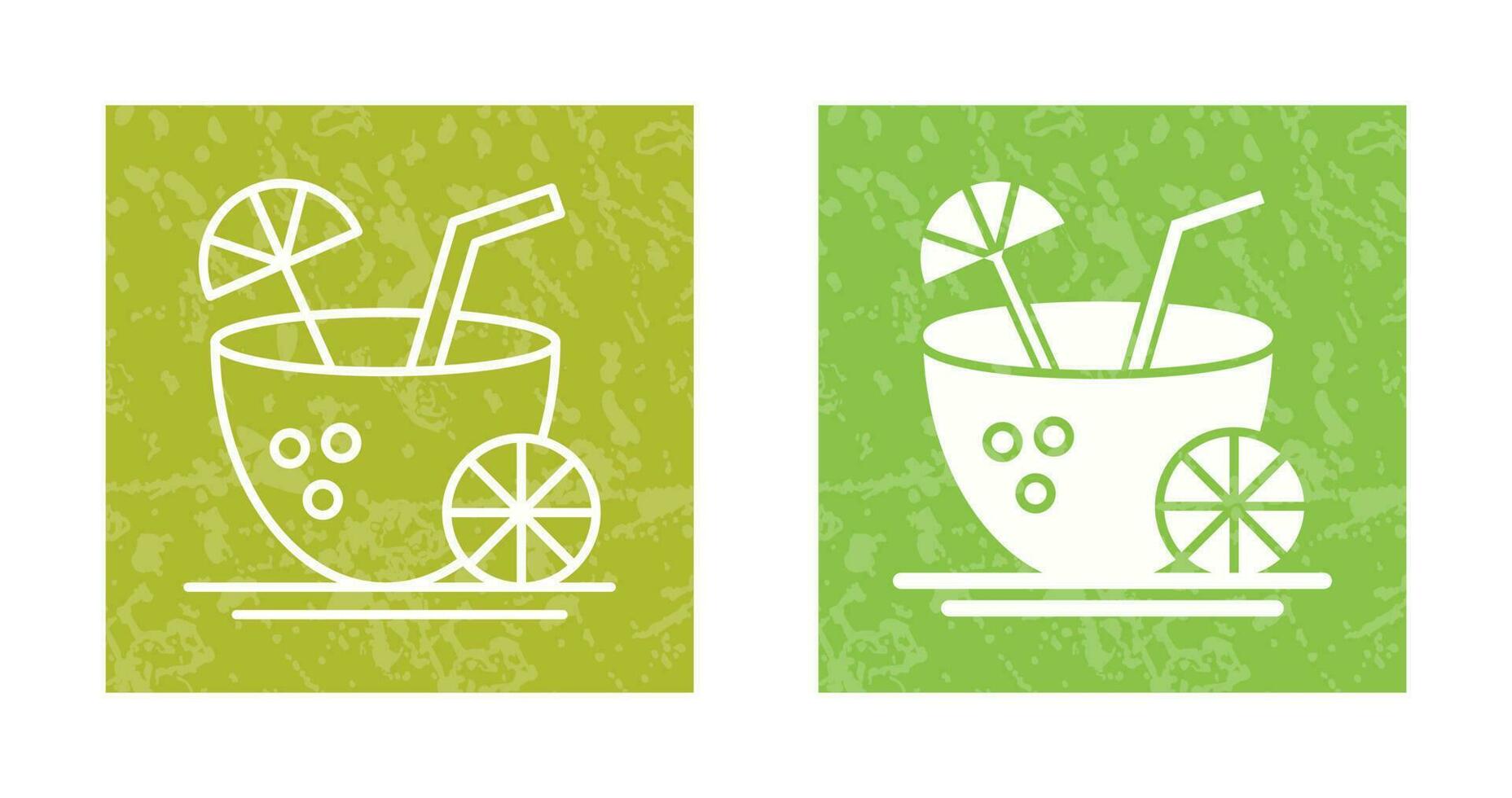 Coconut Drink Vector Icon
