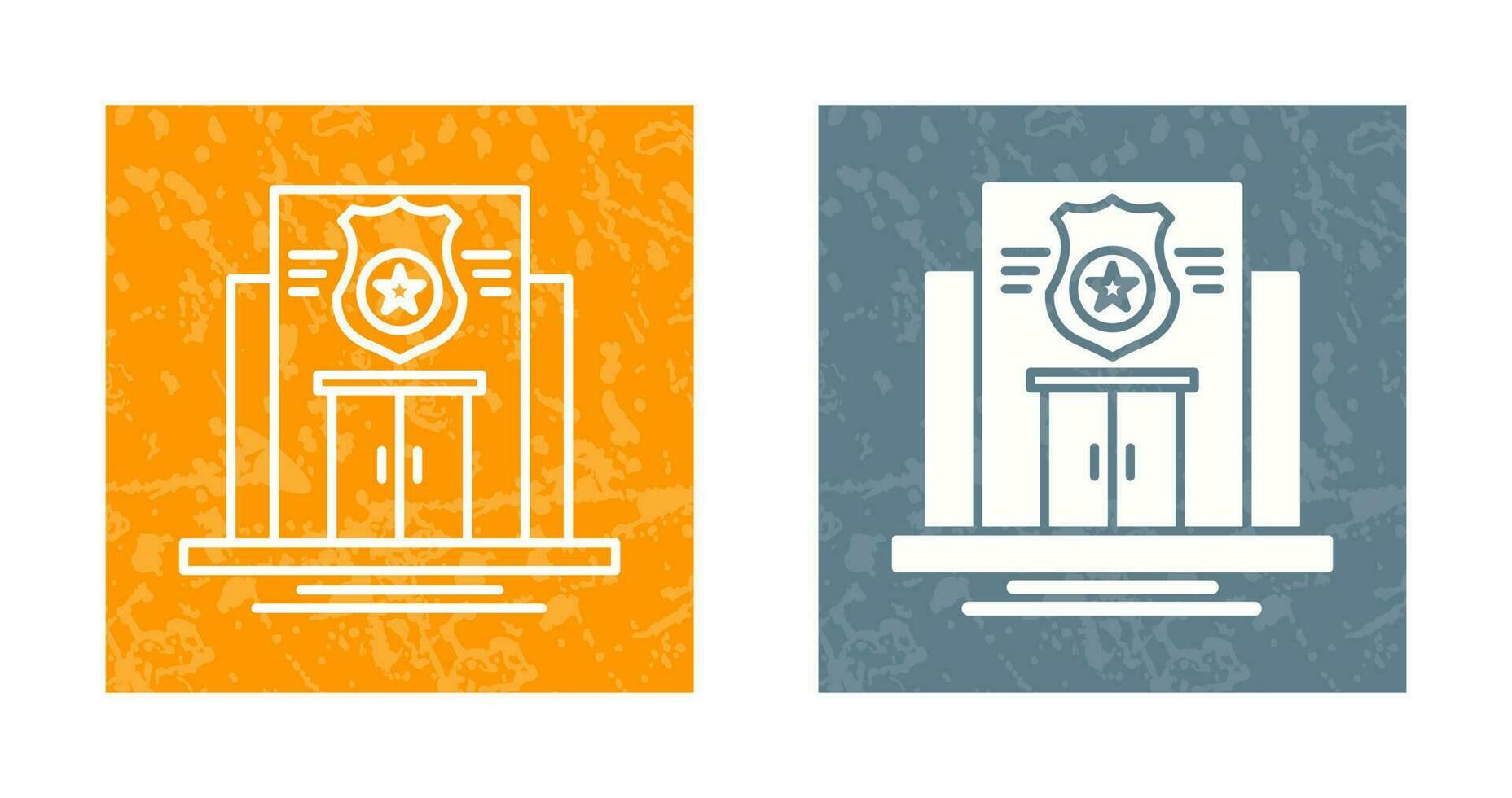 Police Station Vector Icon