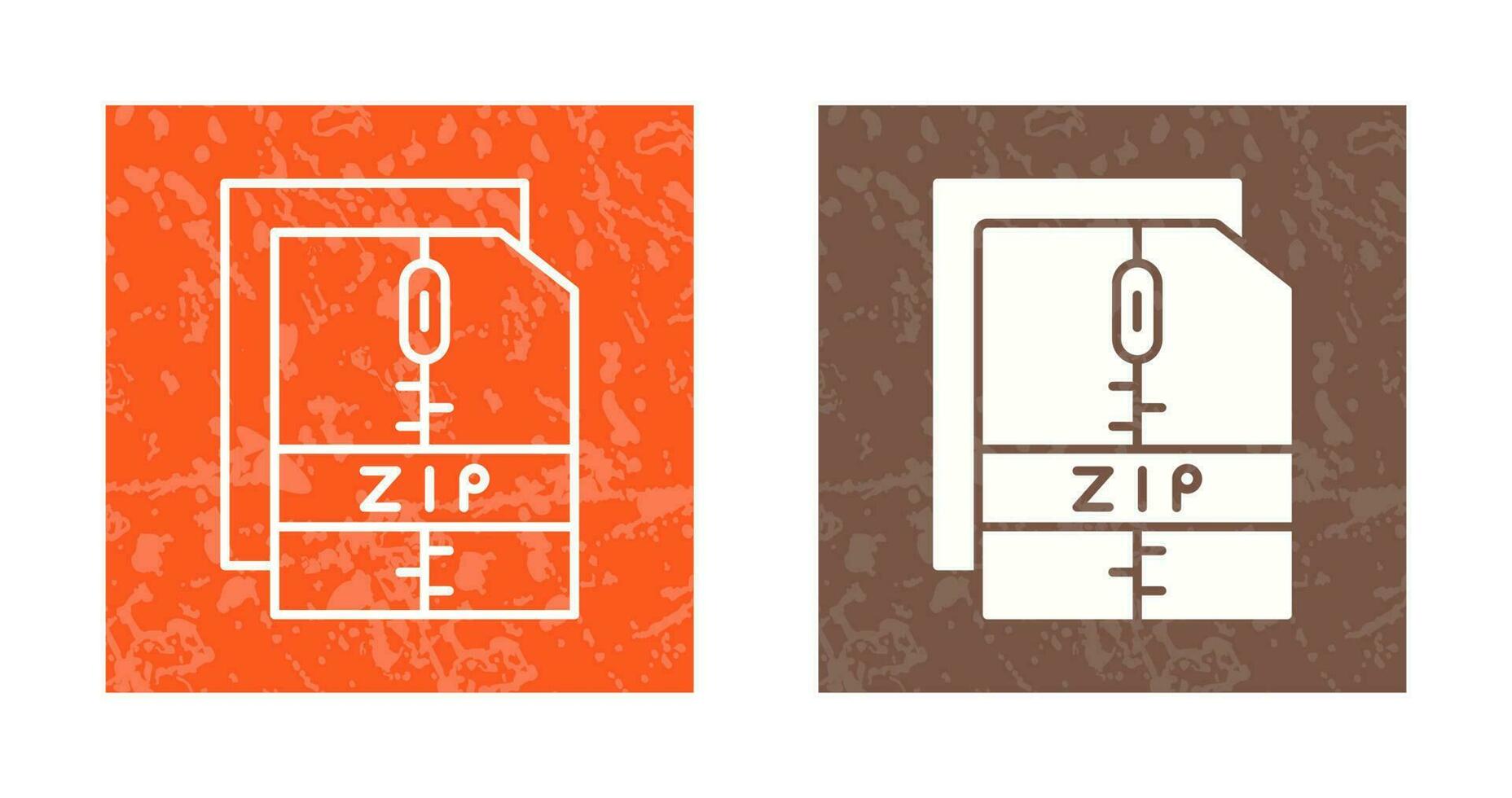 Zip File Vector Icon