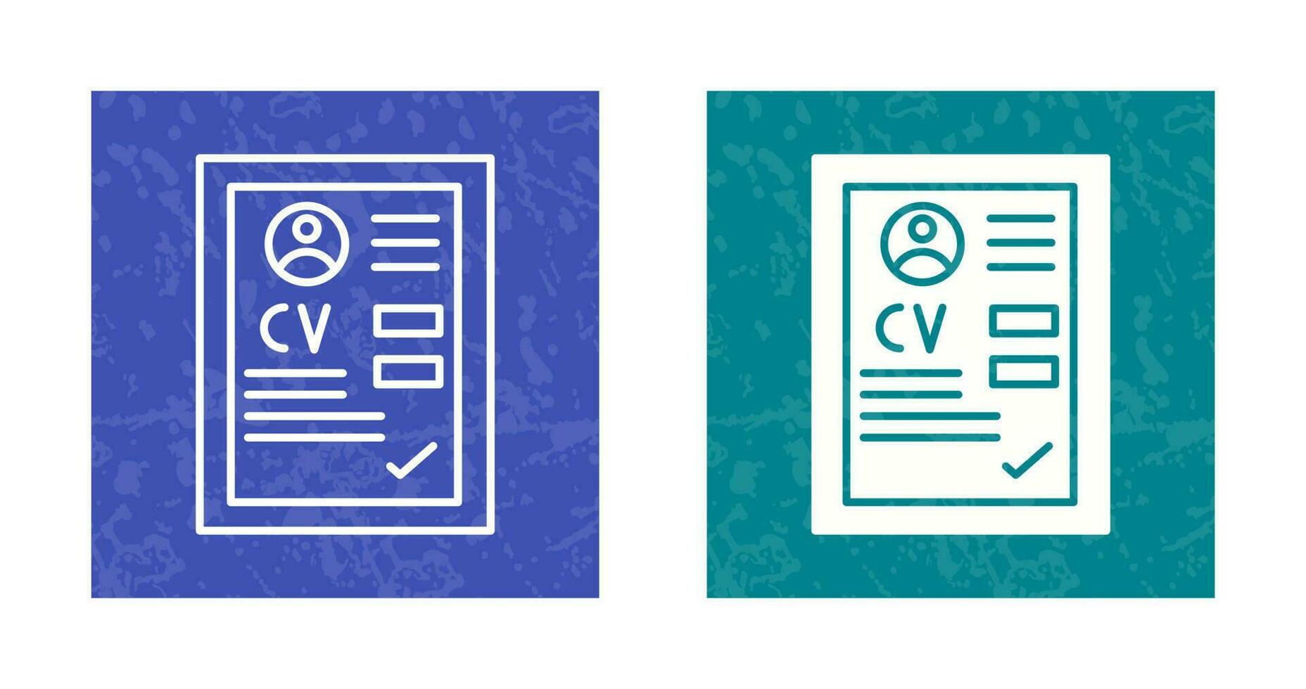 icono de vector de cv