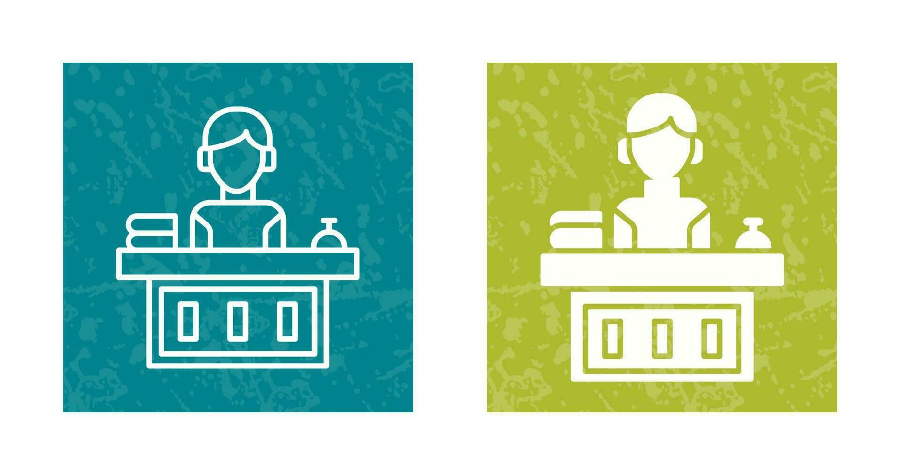 Office Reception Vector Icon