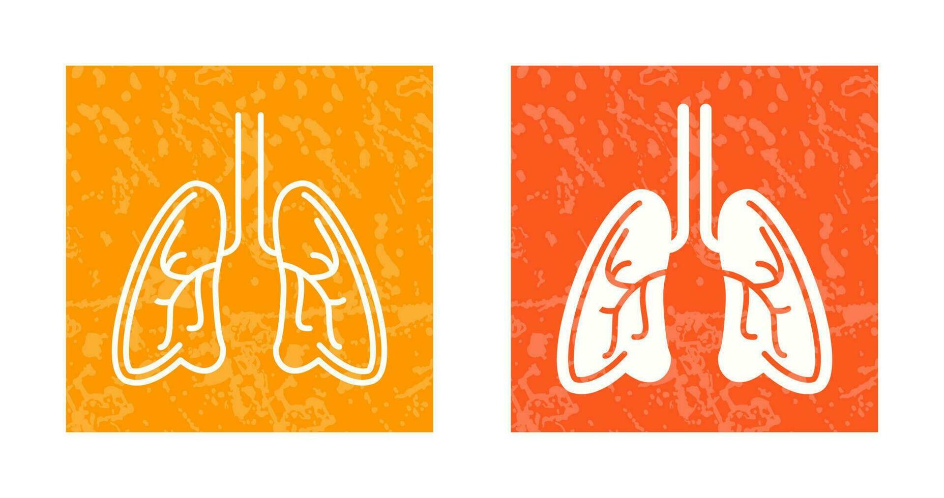 icono de vector de pulmones