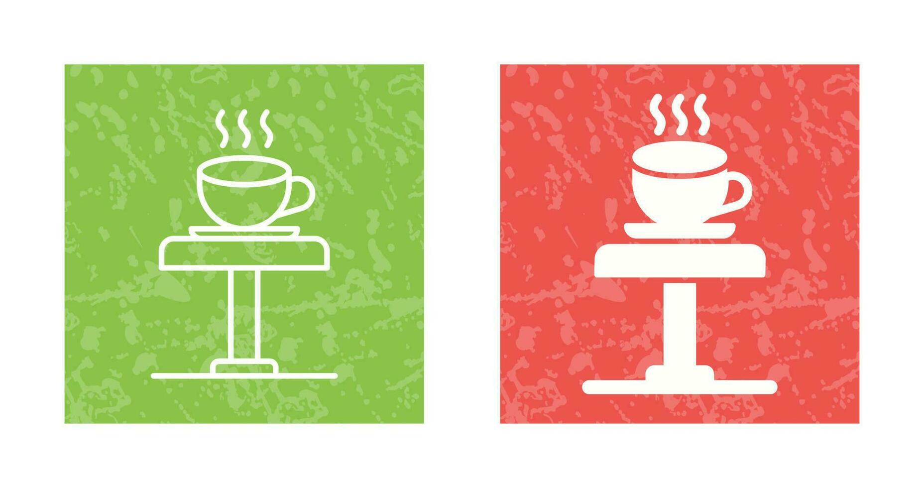 icono de vector de mesa de café