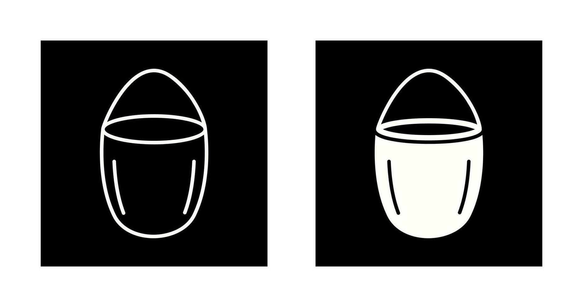 Unique Water Bucket Vector Icon