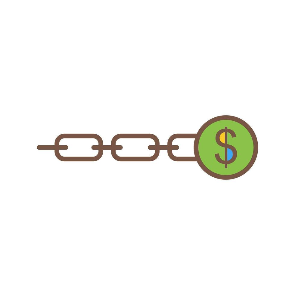 Unique Link Sales Vector Icon