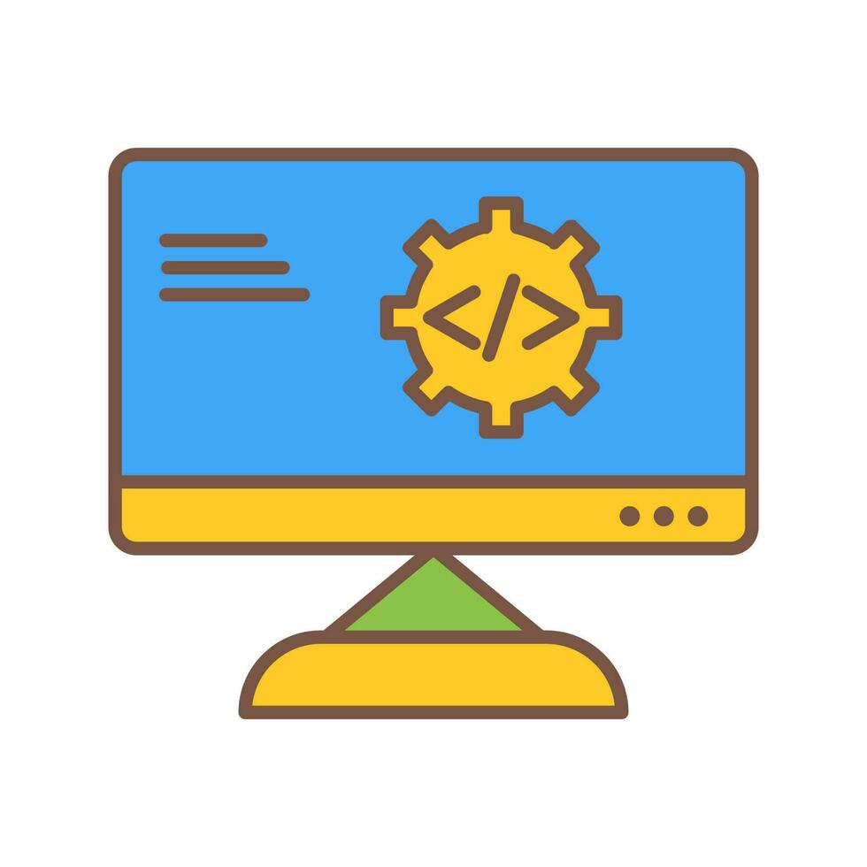 Unique Code Optimization Vector Icon