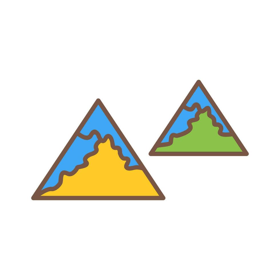 Unique Mountains Vector Icon