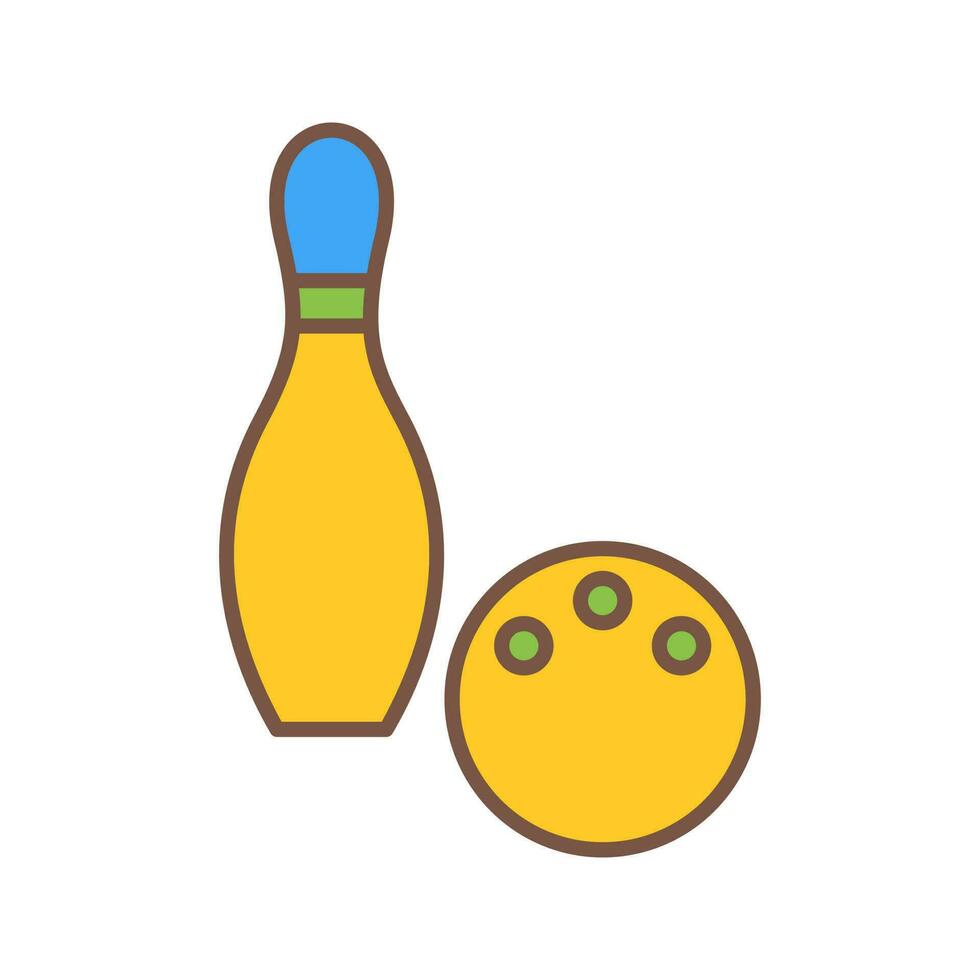 Unique Bowling Vector Icon