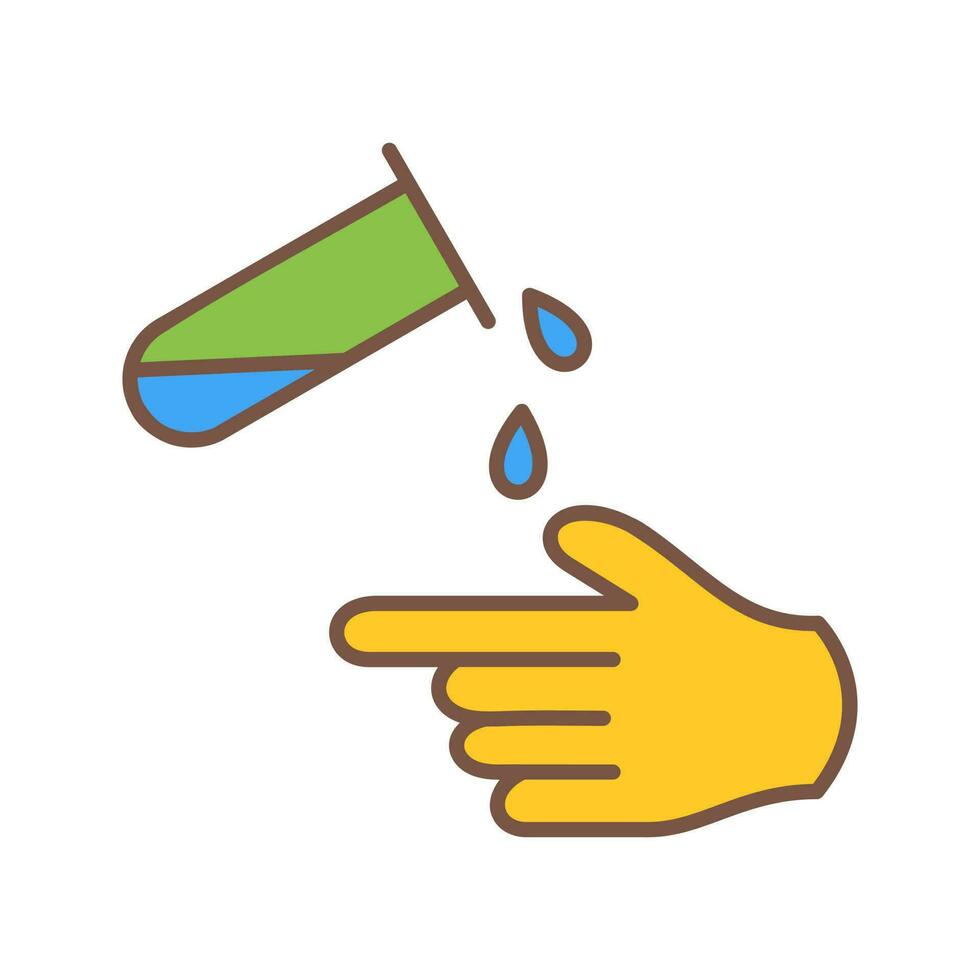 Corrosive Hazard Vector Icon