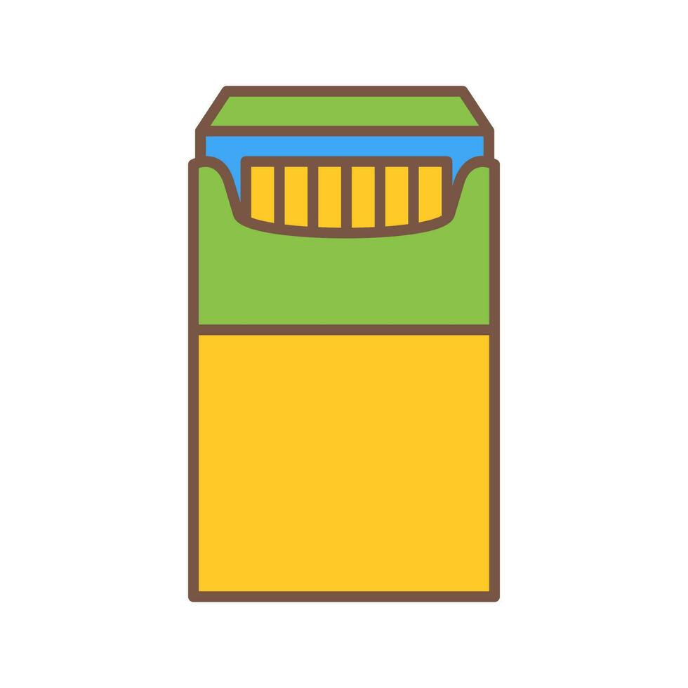 Unique Packet of Cigarettes Vector Icon