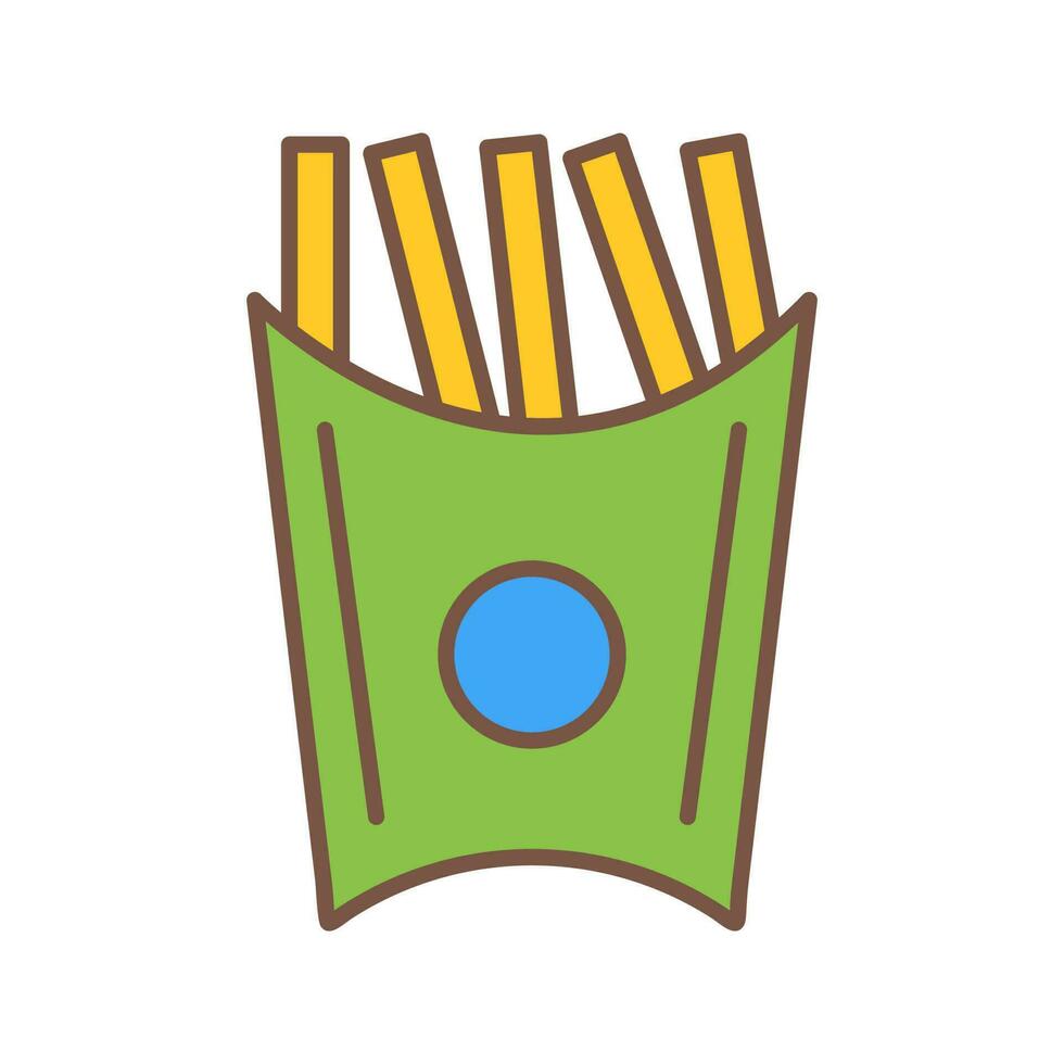 Unique French Fries Vector Icon