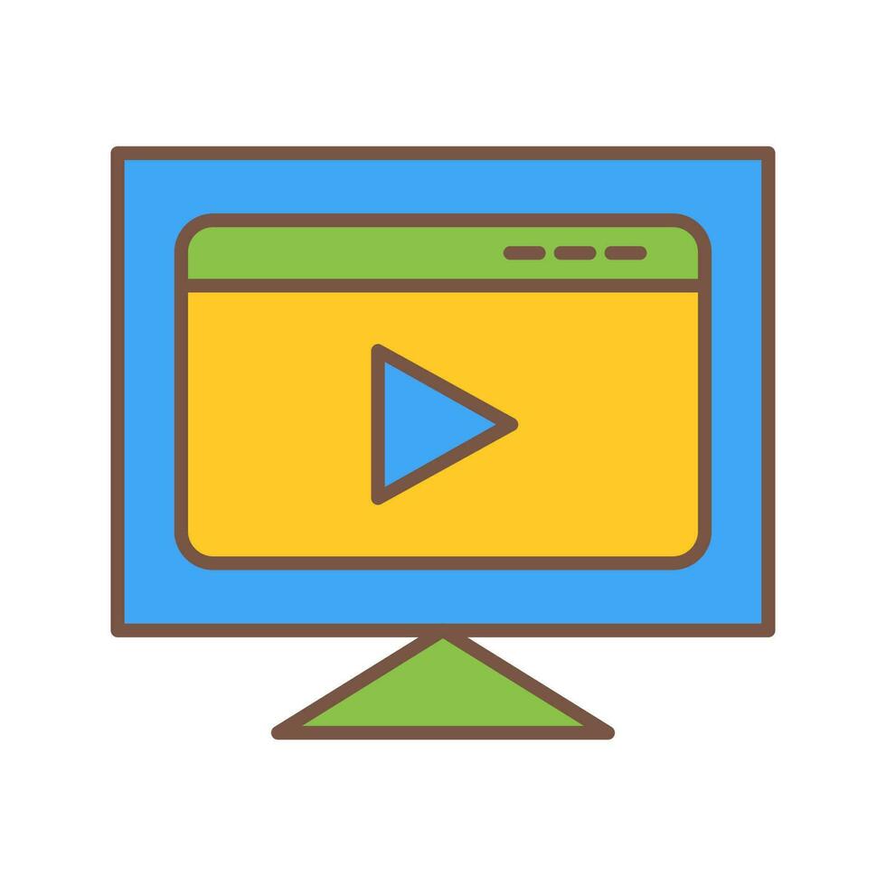 Video Streaming Vector Icon