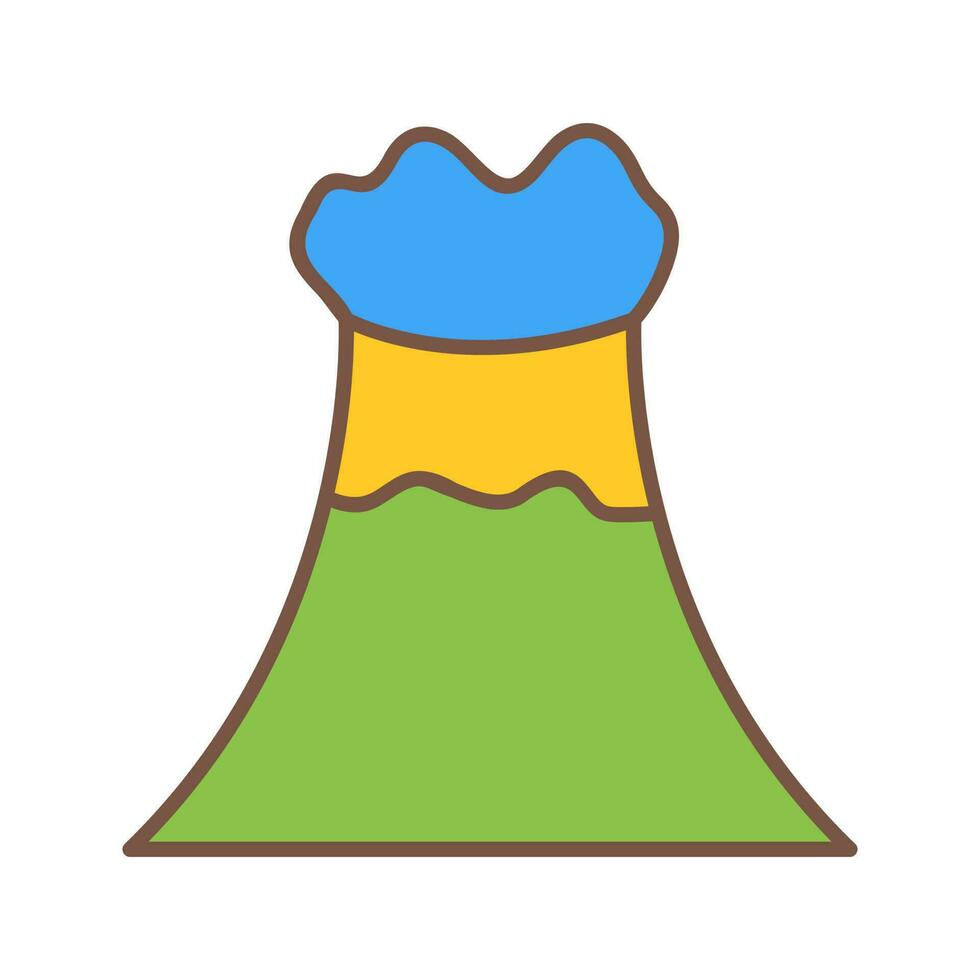 Volcano Vector Icon
