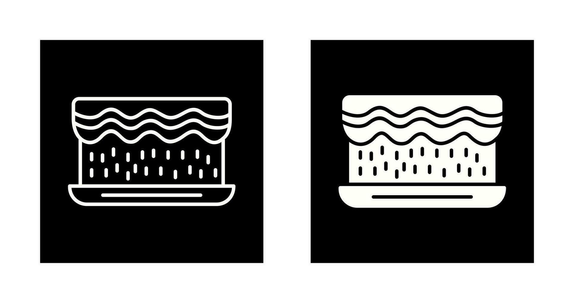 Unique Cream Cake Vector Icon