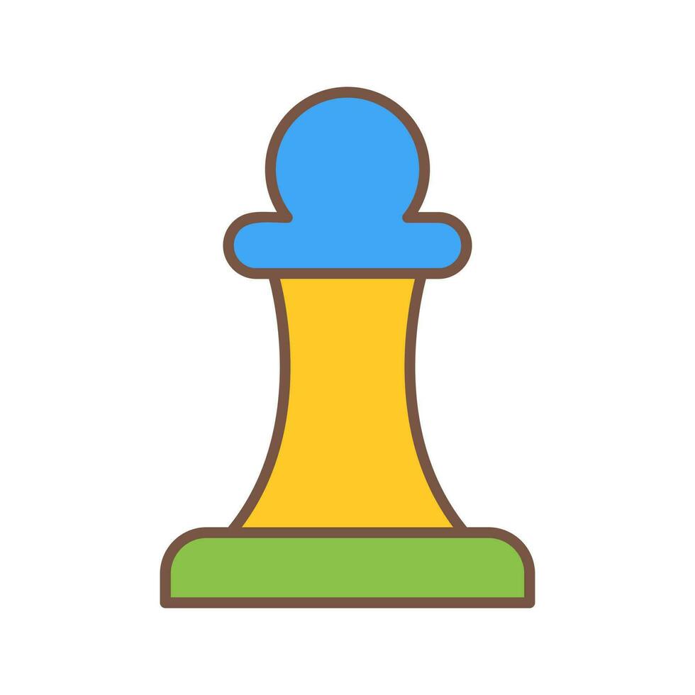 Unique Pawn Vector Icon