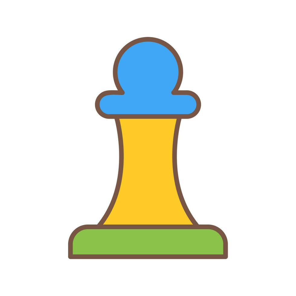 Unique Pawn Vector Icon