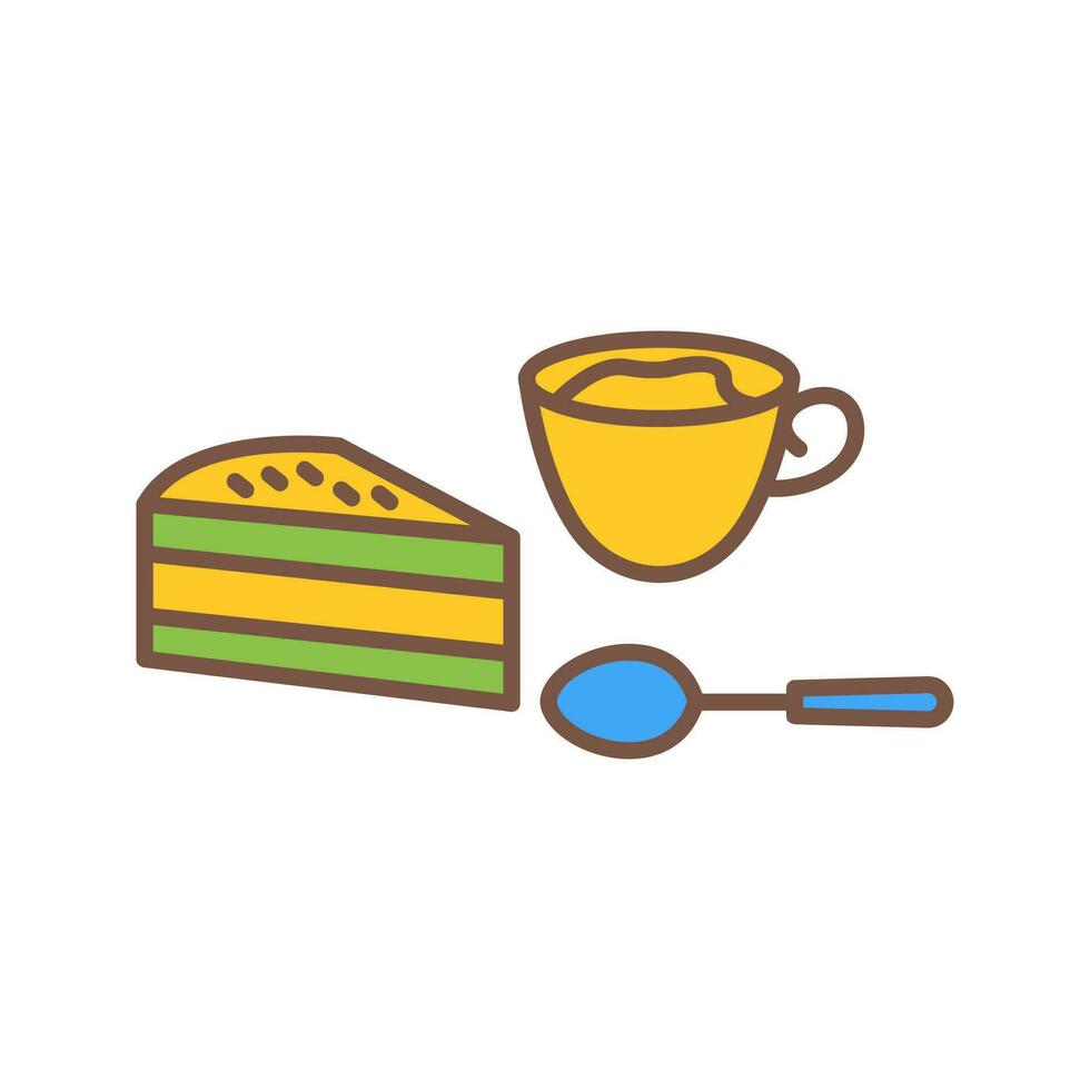 Coffee Served Vector Icon