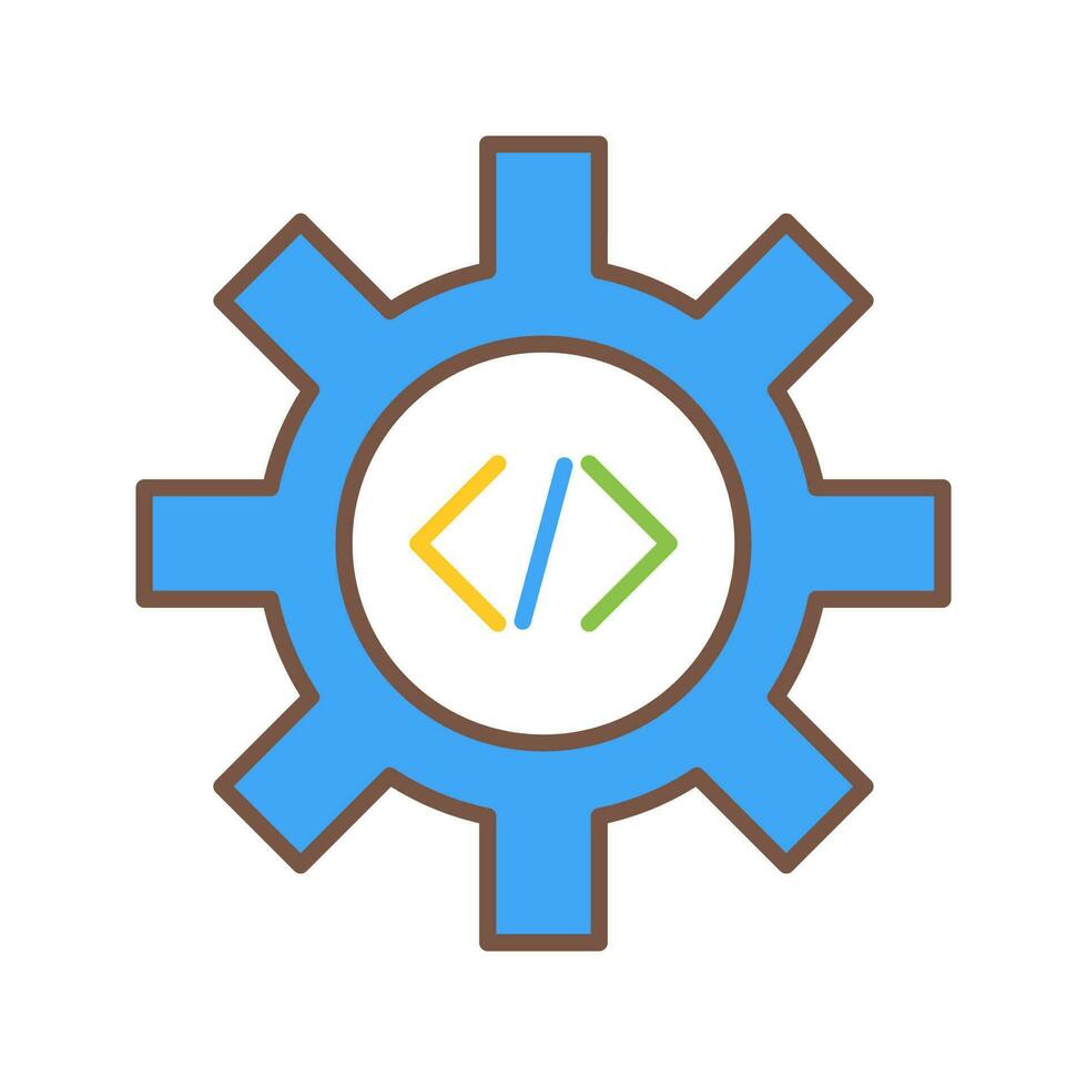 Unique Code Optimization Vector Icon