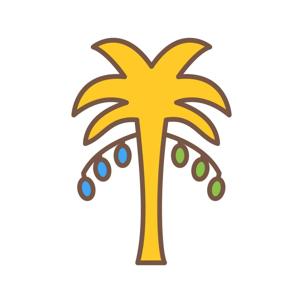 Coconut trees Vector Icon