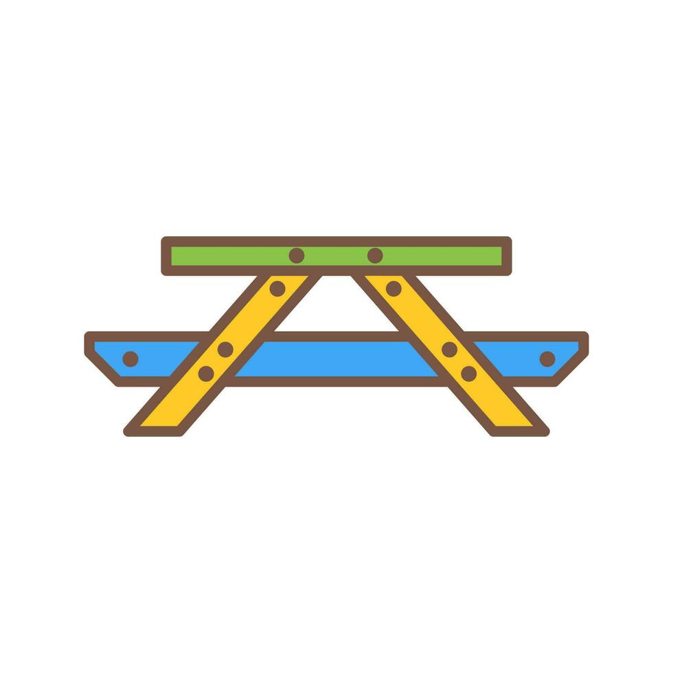 Picnic of Table Vector Icon