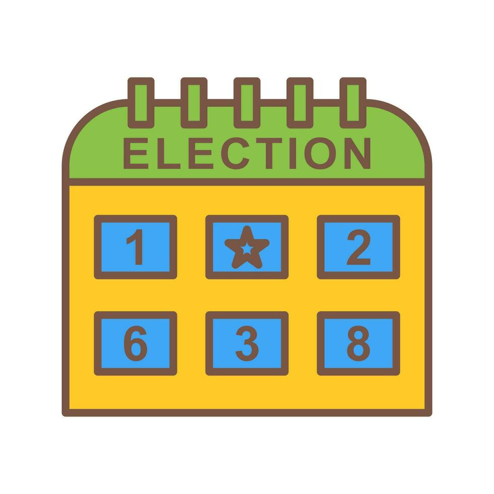 icono de vector de día de elección