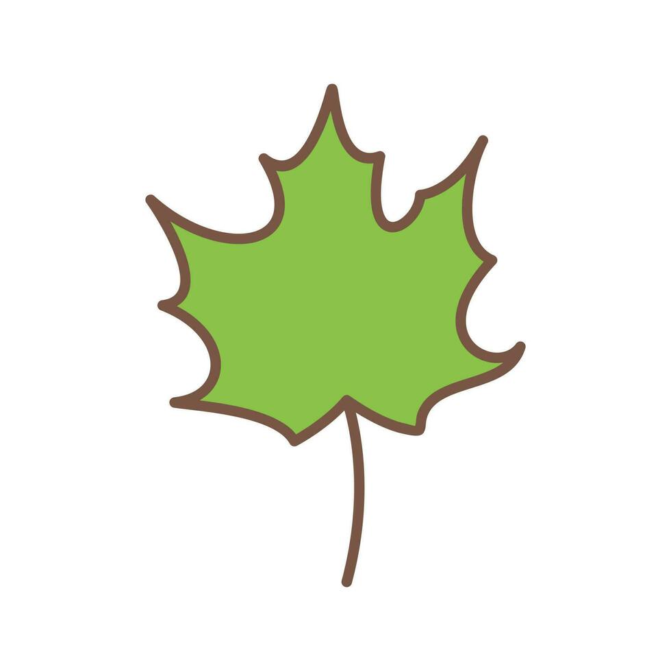 Autumn Leaf Vector Icon