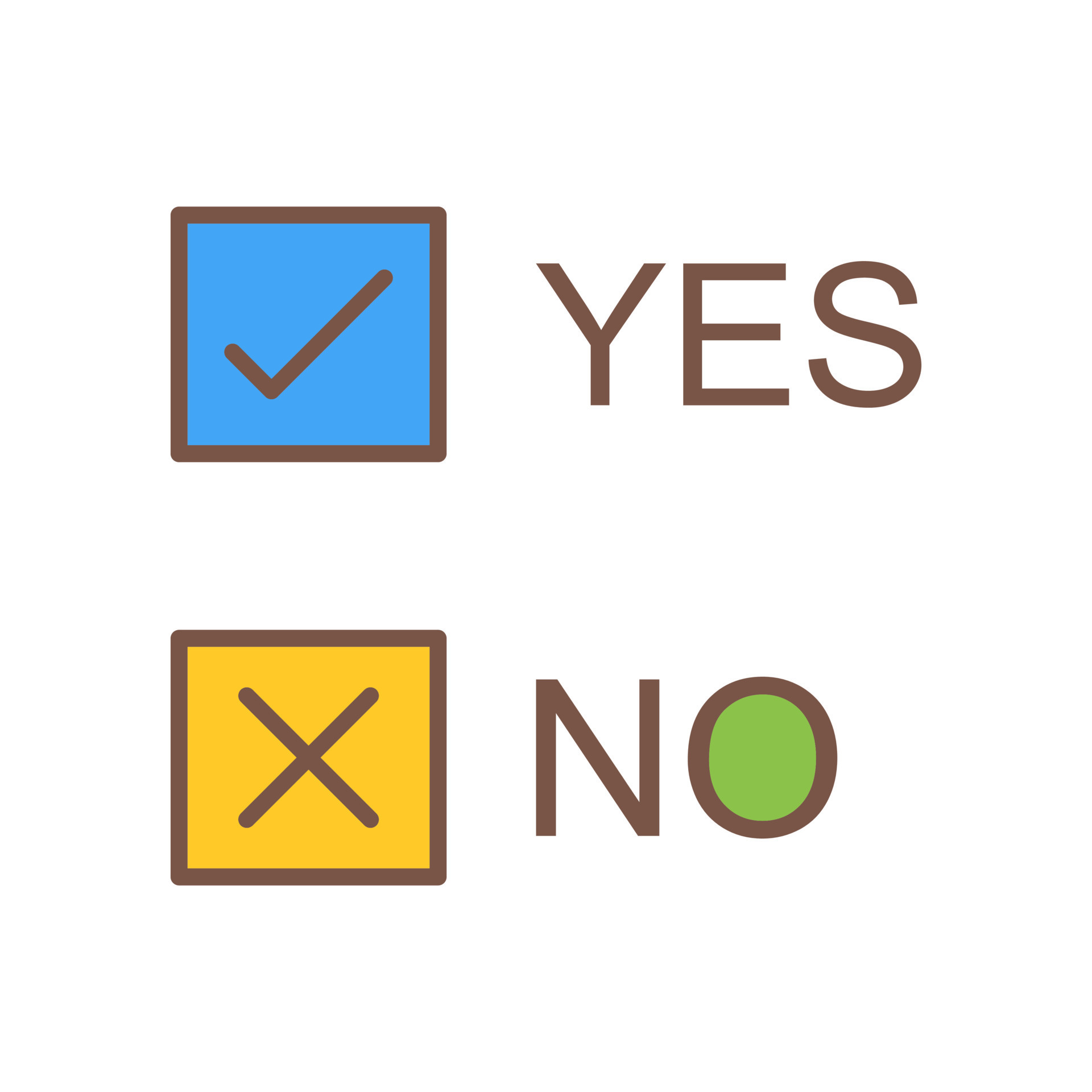 Yes No Option Vector Icon 24429030 Vector Art at Vecteezy