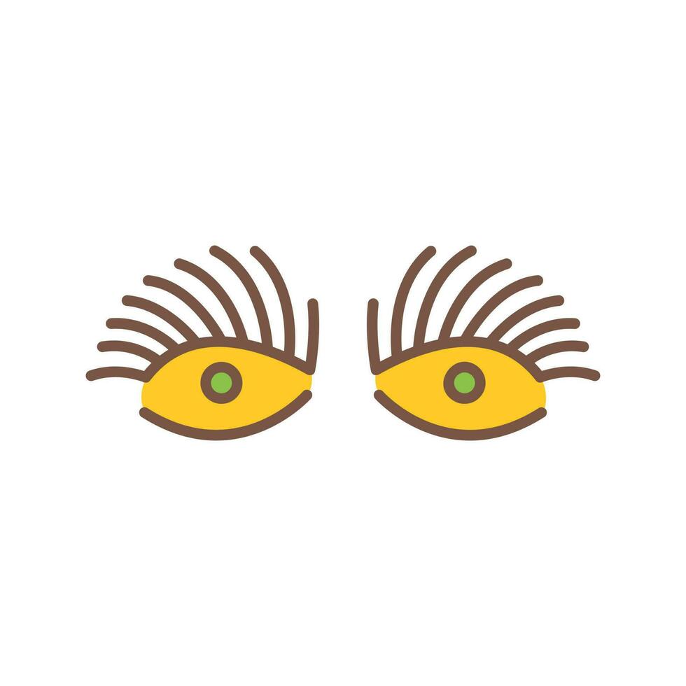 Longlashes Vector Icon