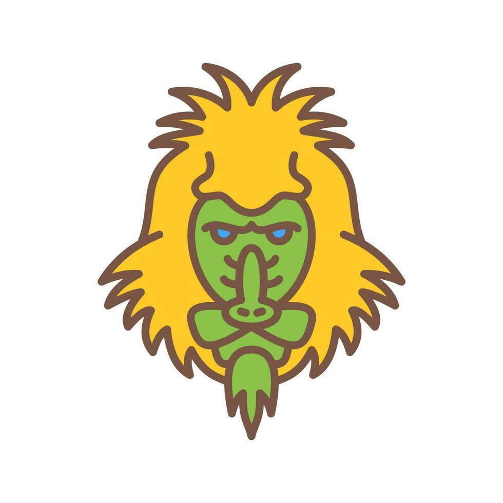 Mandrill Vector Icon