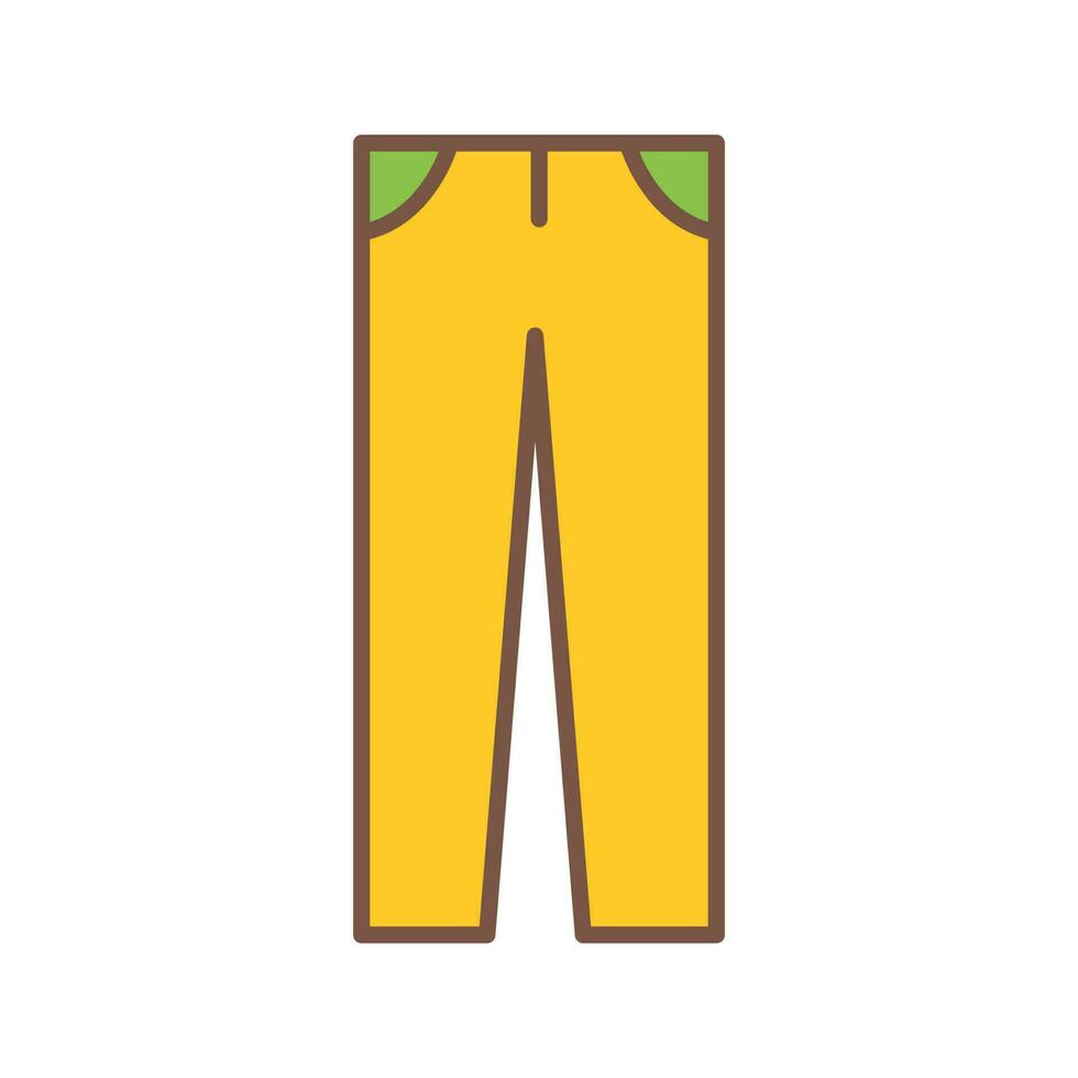 icono de vector de pantalones