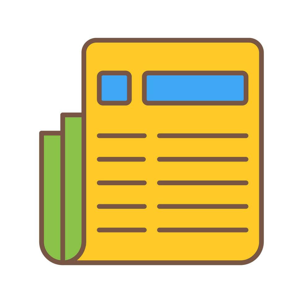 News Paper Vector Icon